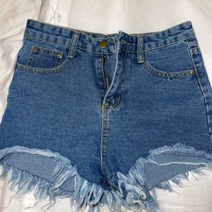Fashion Jeans Dark Wash Jean Shorts